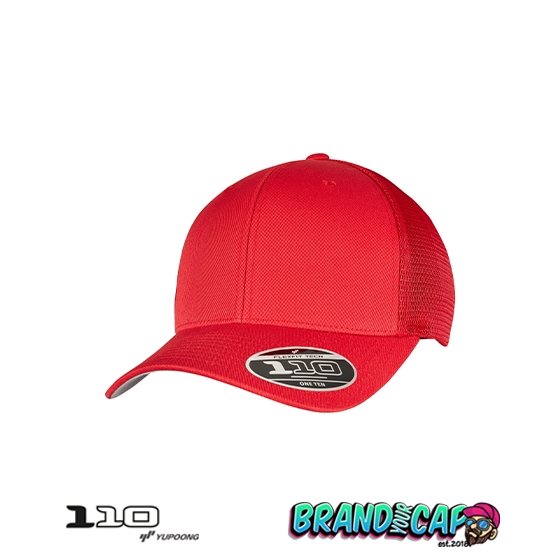110 Mesh Cap - red - BrandYourCap.de