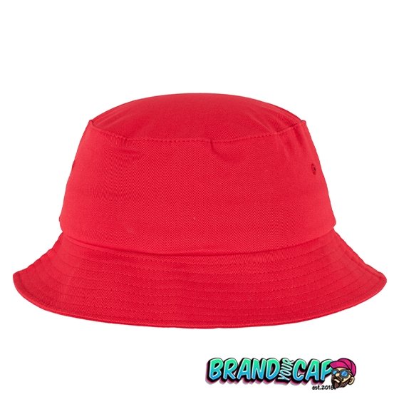 Flexfit Cotton Twill Bucket Hat - red - BrandYourCap.de