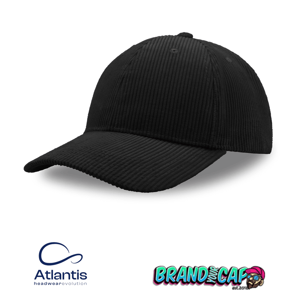 Atlantis Cordy-S Cap recycled - black - BrandYourCap.de