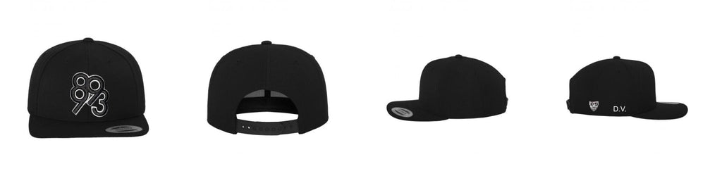 Classic 6 - Panel Snapback - schwarz / schwarz - BrandYourCap.de