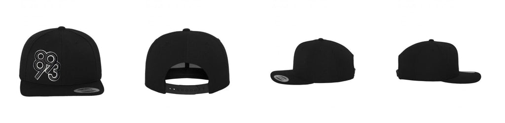 Classic 6 - Panel Snapback - schwarz / schwarz - BrandYourCap.de