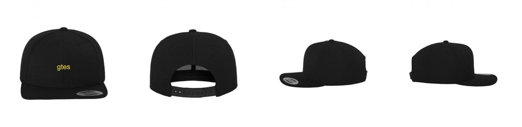 Classic 6 - Panel Snapback - schwarz / schwarz - BrandYourCap.de