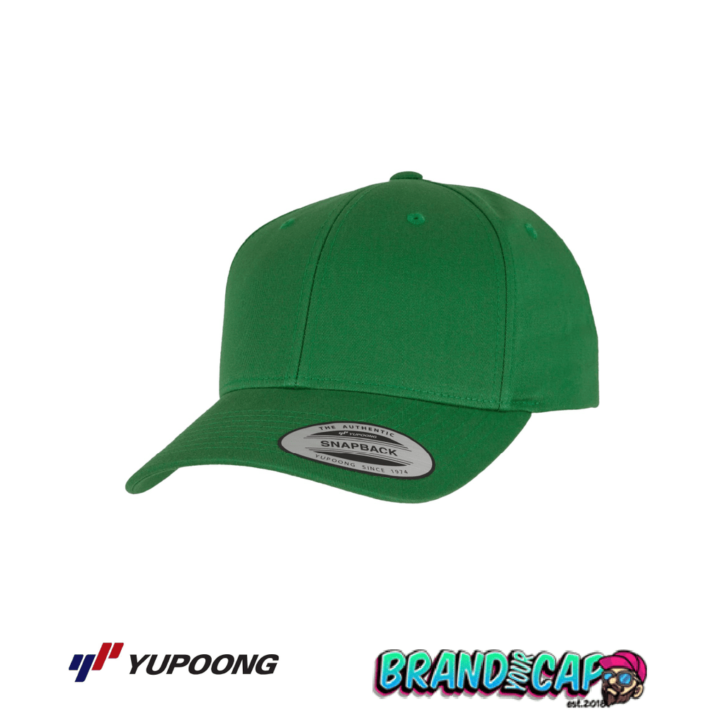 Curved Classic 6 - Panel Snapback - classic green - BrandYourCap.de