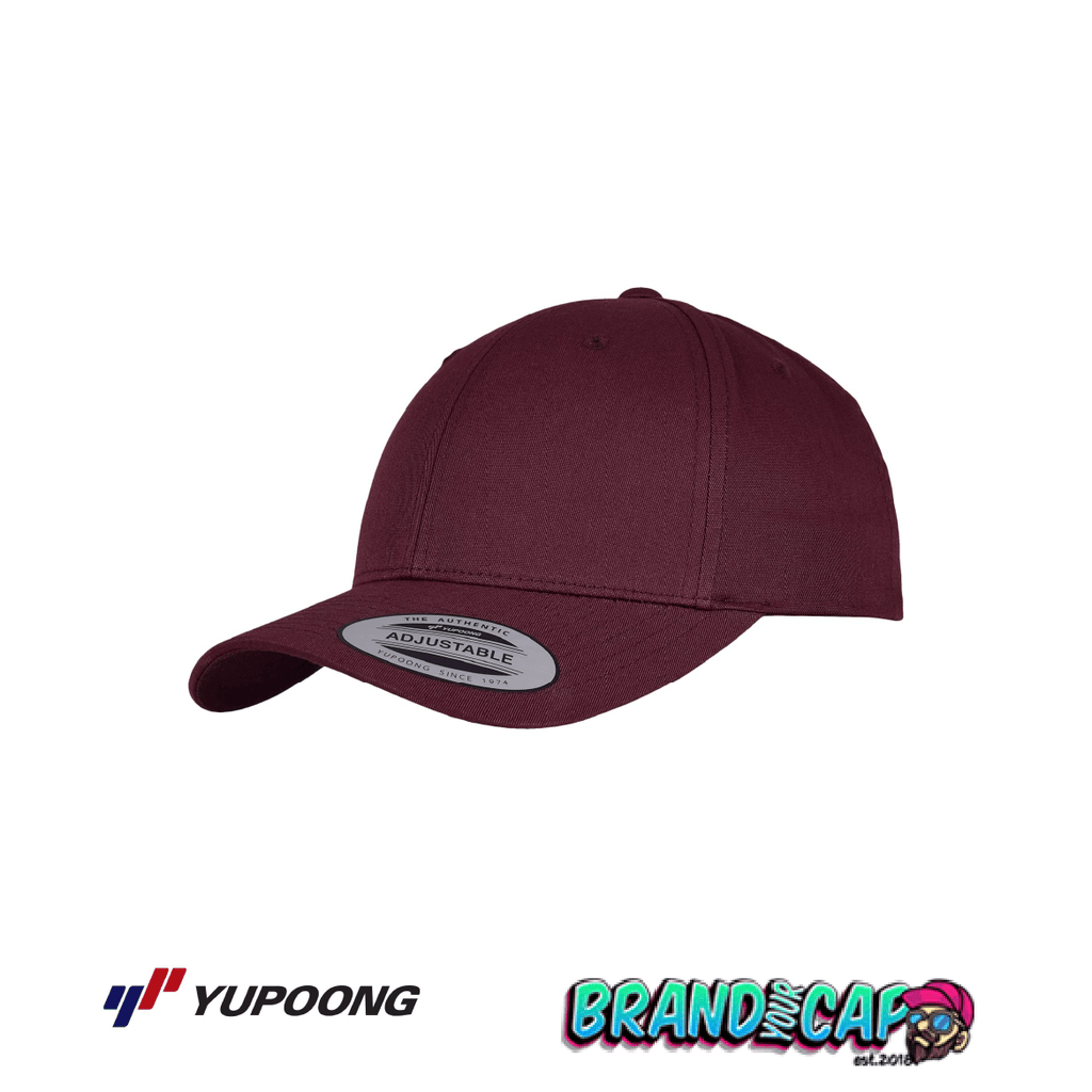 Curved Classic 6 - Panel Snapback - maroon - BrandYourCap.de