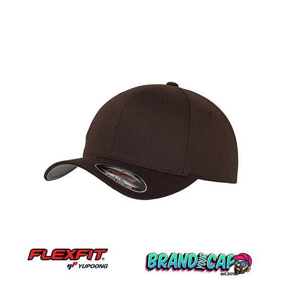 Flexfit Wooly Combed 6 - Panel Cap - braun - BrandYourCap.de