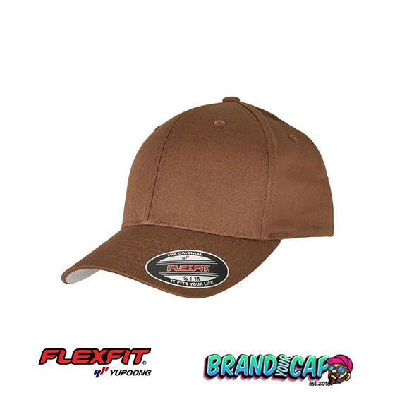 Flexfit Wooly Combed 6 - Panel Cap - Coyote Brown - BrandYourCap.de