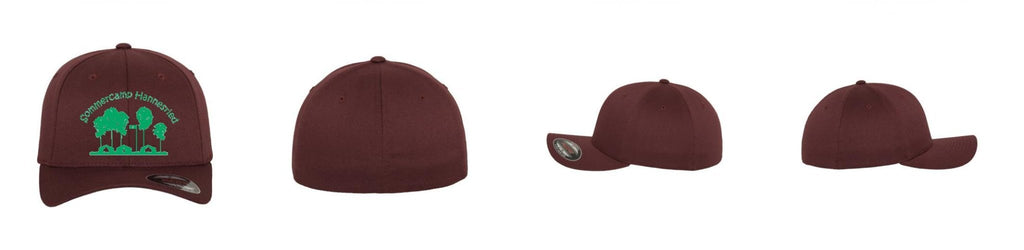Flexfit Wooly Combed 6 - Panel Cap - maroon - BrandYourCap.de