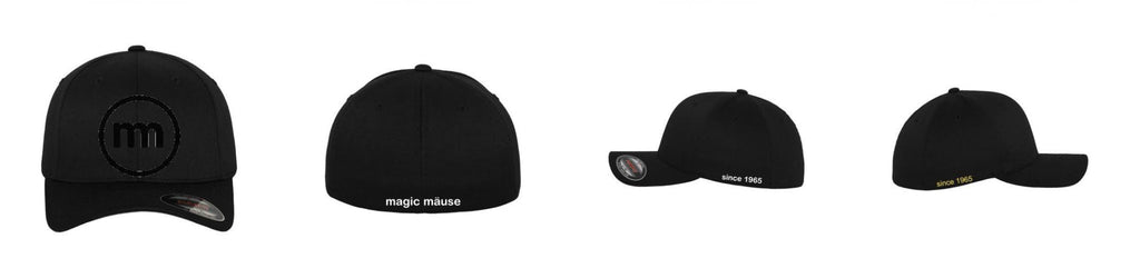 Flexfit Wooly Combed 6 - Panel Cap - schwarz - BrandYourCap.de