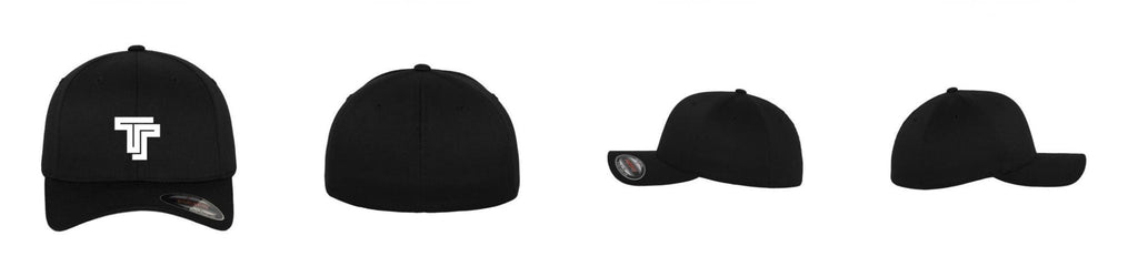Flexfit Wooly Combed 6 - Panel Cap - schwarz / schwarz - BrandYourCap.de