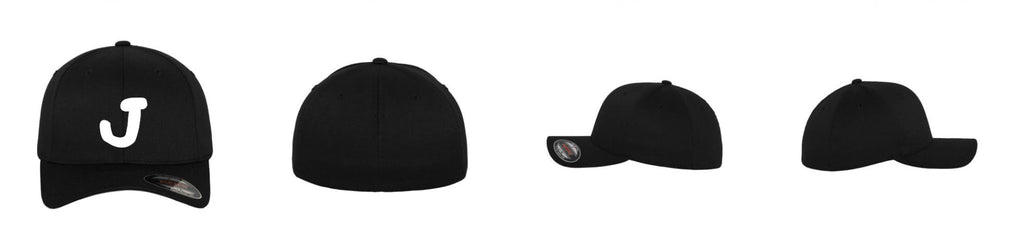 Flexfit Wooly Combed 6 - Panel Cap - schwarz / schwarz - BrandYourCap.de