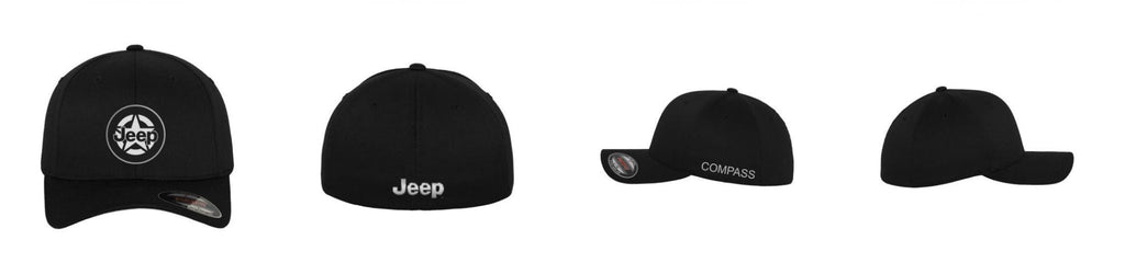 Flexfit Wooly Combed 6 - Panel Cap - schwarz / schwarz - BrandYourCap.de