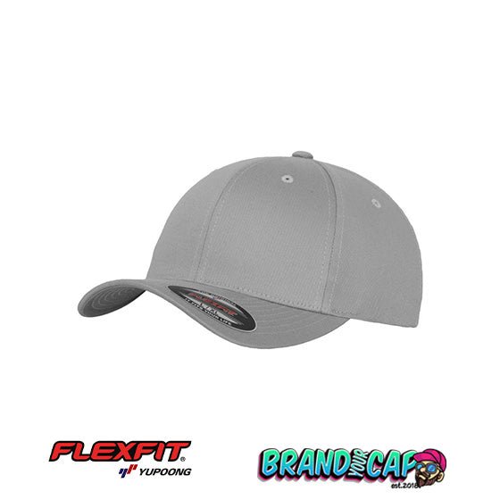 Flexfit Wooly Combed 6 - Panel Cap - Silver - BrandYourCap.de