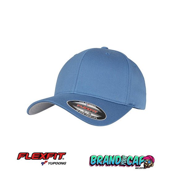 Flexfit Wooly Combed 6 - Panel Cap - Slate Blue - BrandYourCap.de