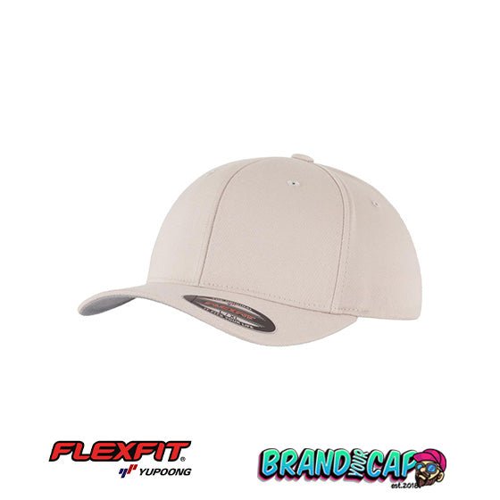 Flexfit Wooly Combed 6 - Panel Cap - Stone - BrandYourCap.de