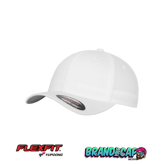 Flexfit Wooly Combed 6 - Panel Cap - Weiss - BrandYourCap.de