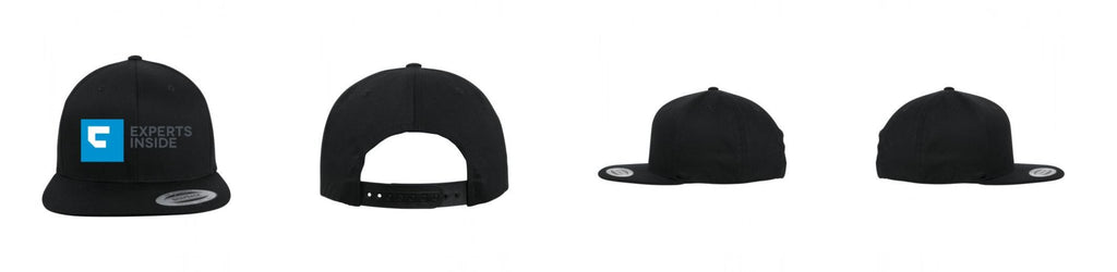 Organic Cotton 6 - Panel Snapback - schwarz - BrandYourCap.de