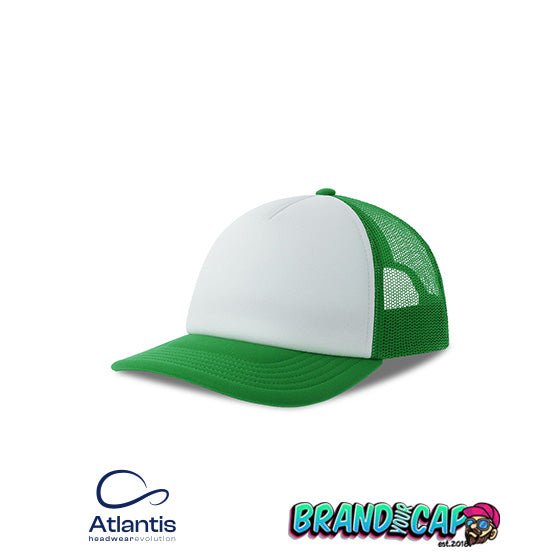 Rapper - Trucker Team Cap - white/green - BrandYourCap.de