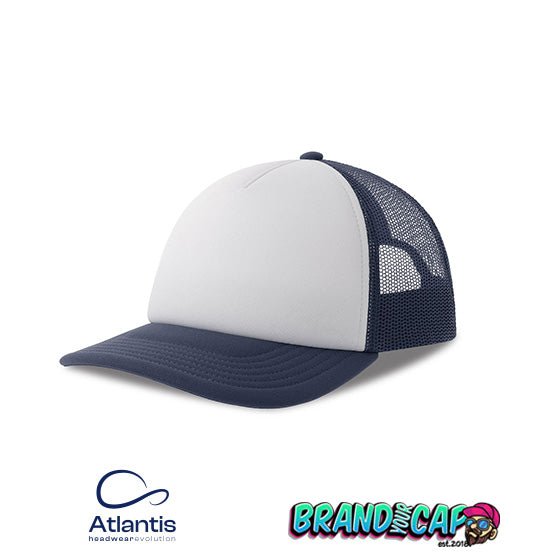 Rapper - Trucker Team Cap - white/navy - BrandYourCap.de