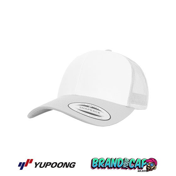 Retro Trucker Colored Front - silber/weiß/silber - BrandYourCap.de