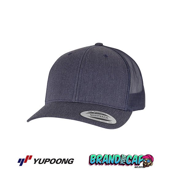 Retro Trucker - heather Navy - BrandYourCap.de