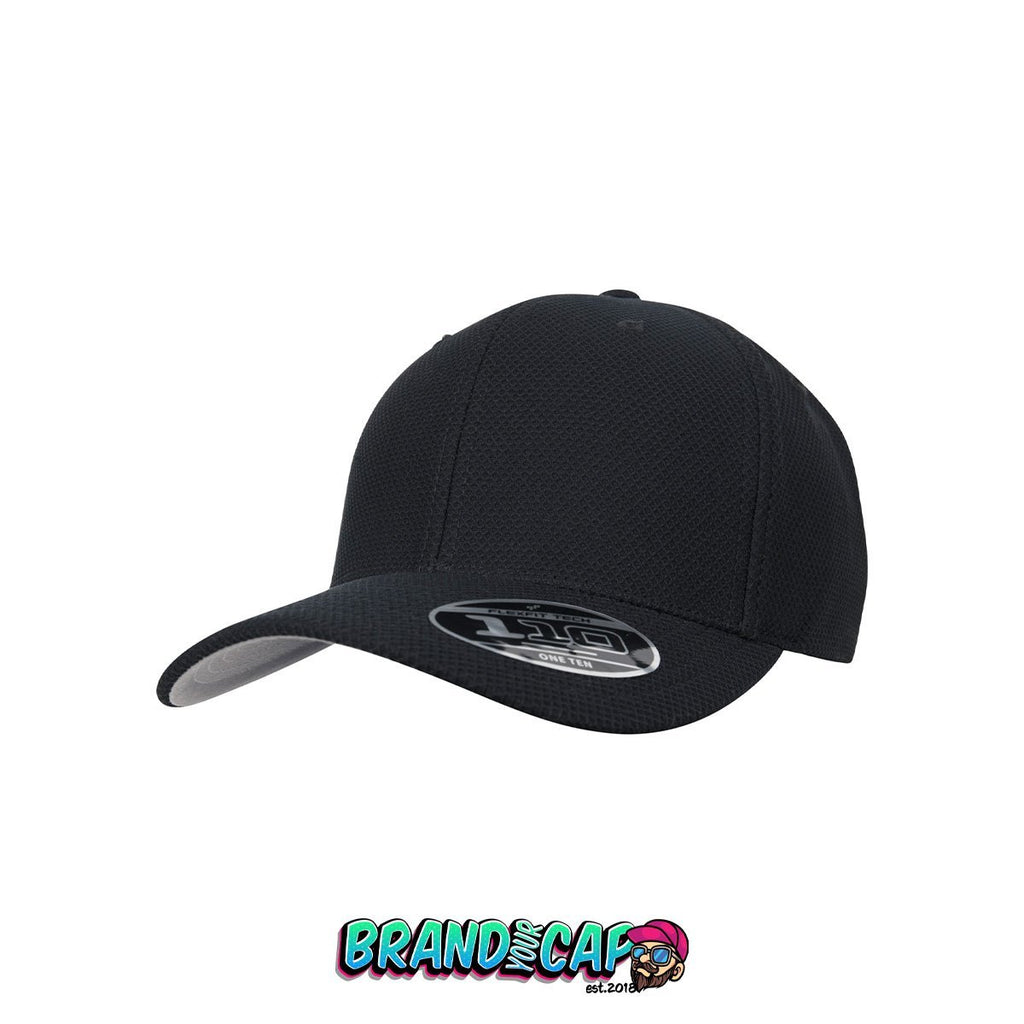 110 Hybrid 6-Panel Basecap - schwarz - BrandyourCap.de
