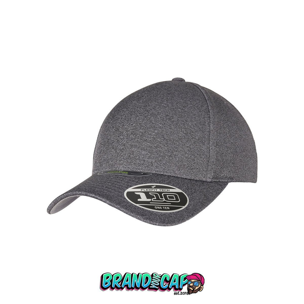 110 Melange Unipanel - grau - BrandyourCap.de