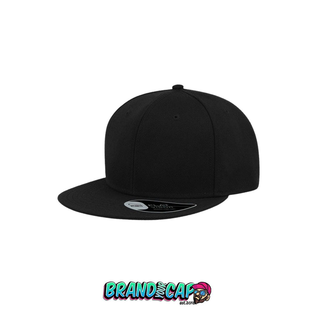 6 Panel Snapback - schwarz / schwarz - BrandyourCap.de