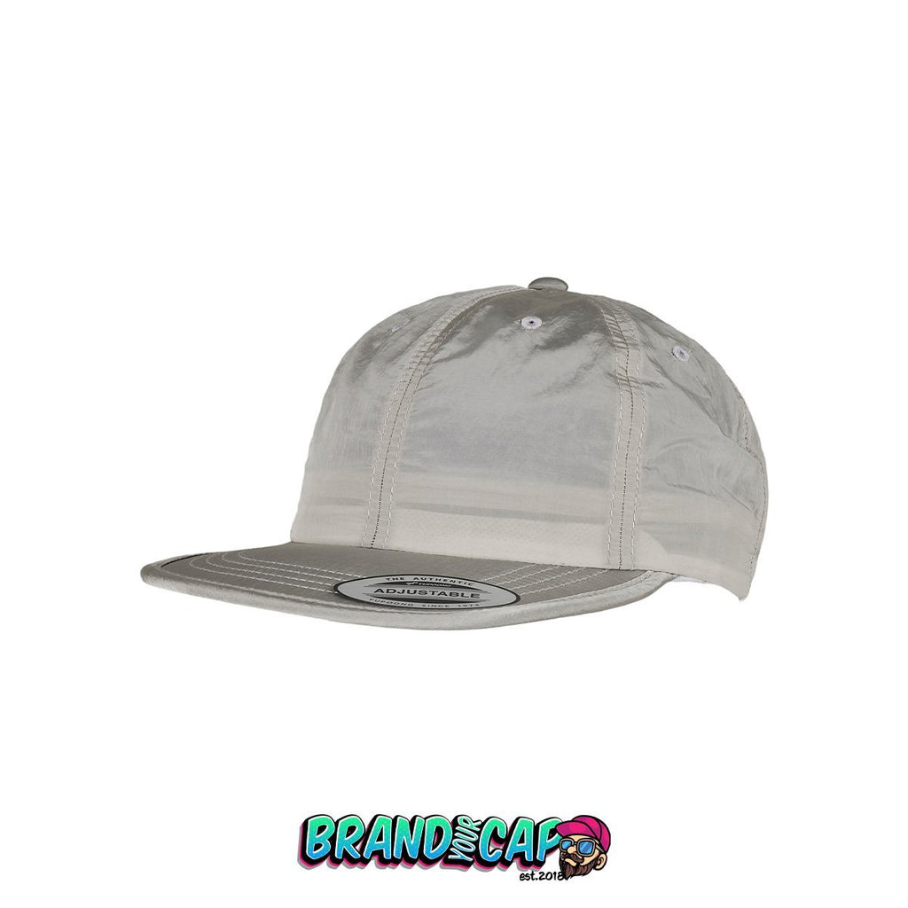 Adjustable Nylon 6-Panel Cap - silber - BrandyourCap.de