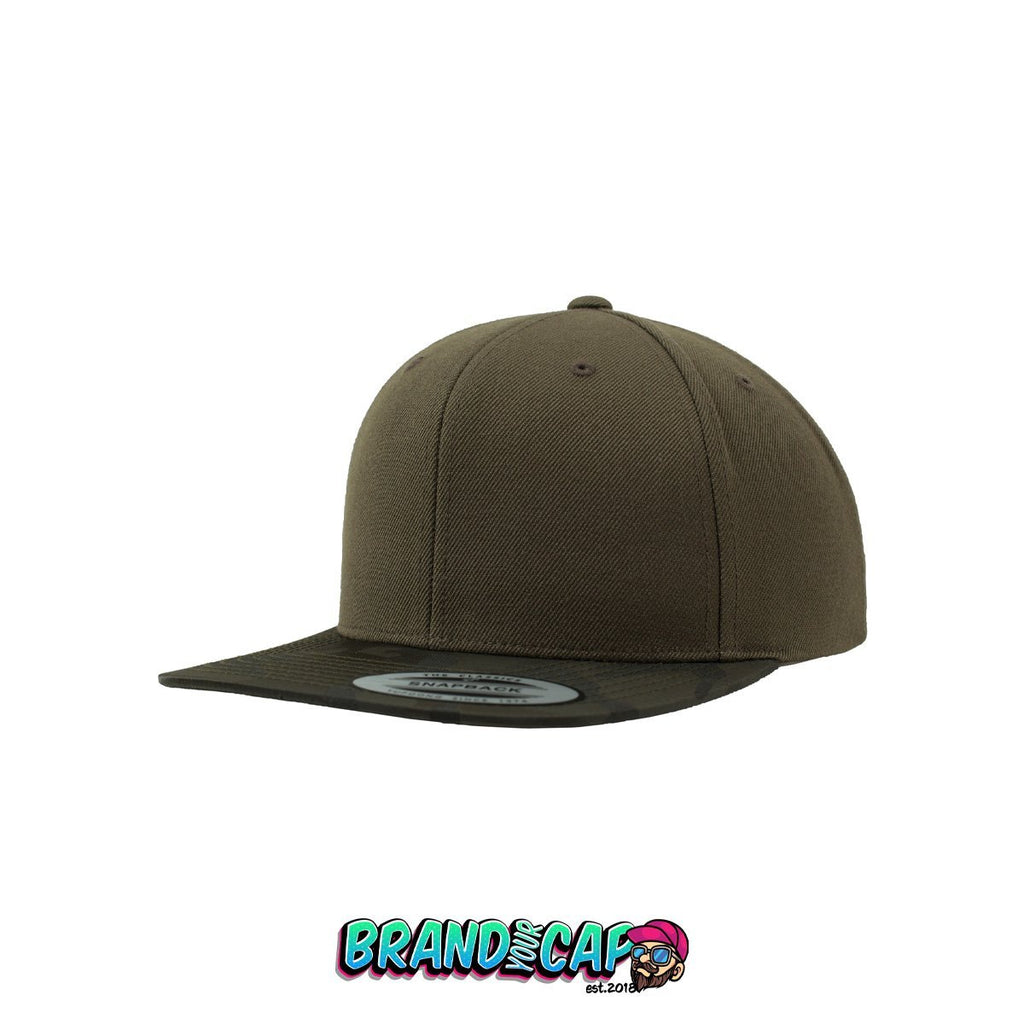 Camo Visor Snapback - olive - BrandyourCap.de