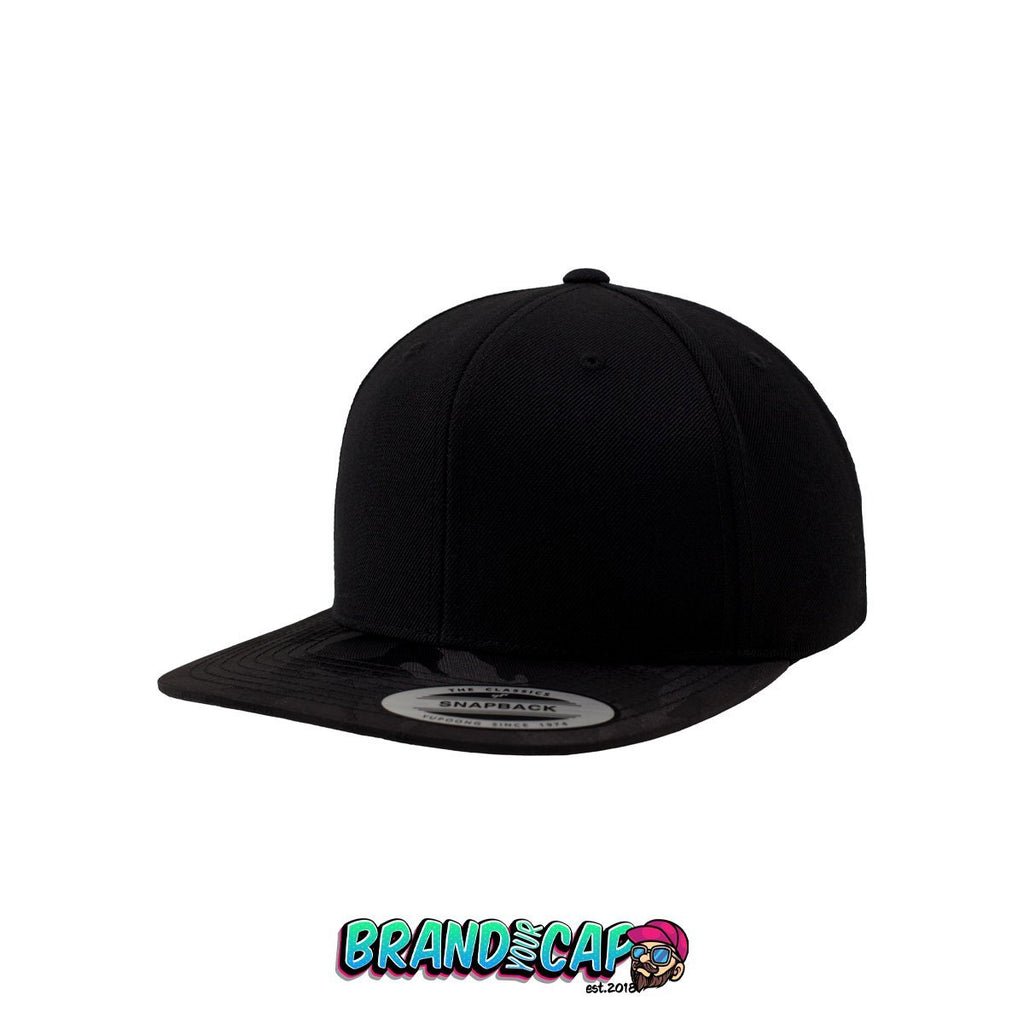 Camo Visor Snapback - schwarz - BrandyourCap.de