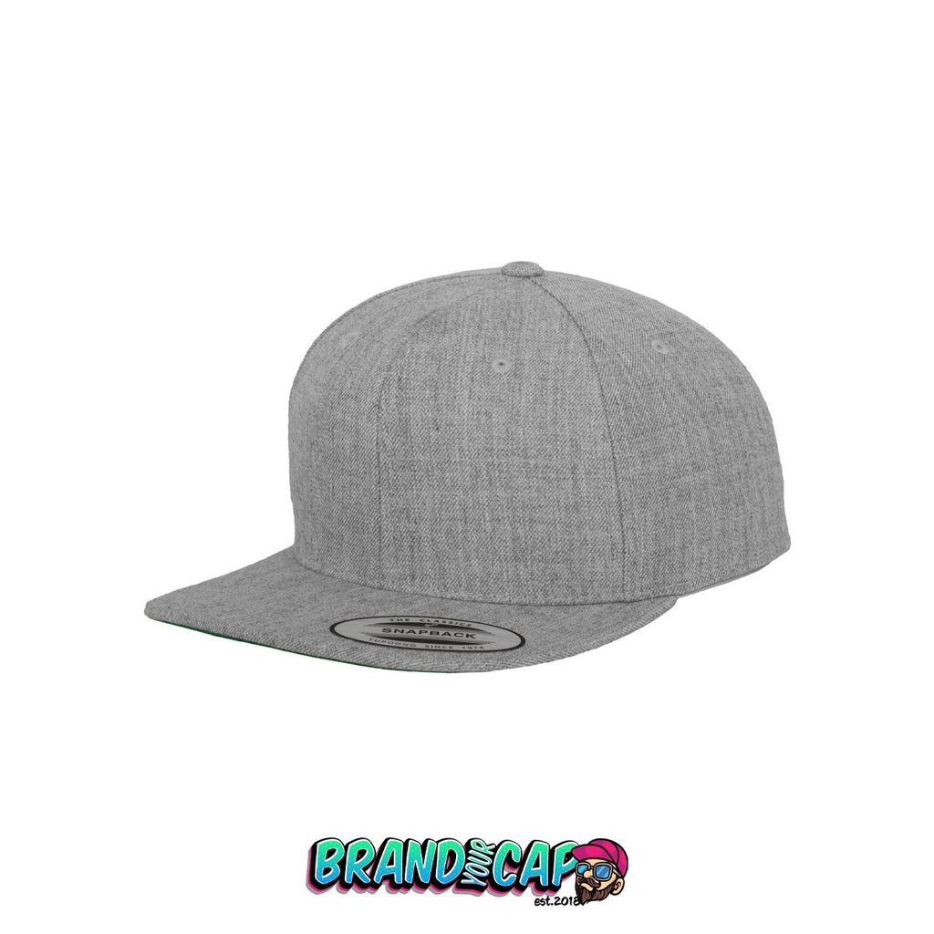 Classic 6 Panel Snapback - heather - BrandyourCap.de