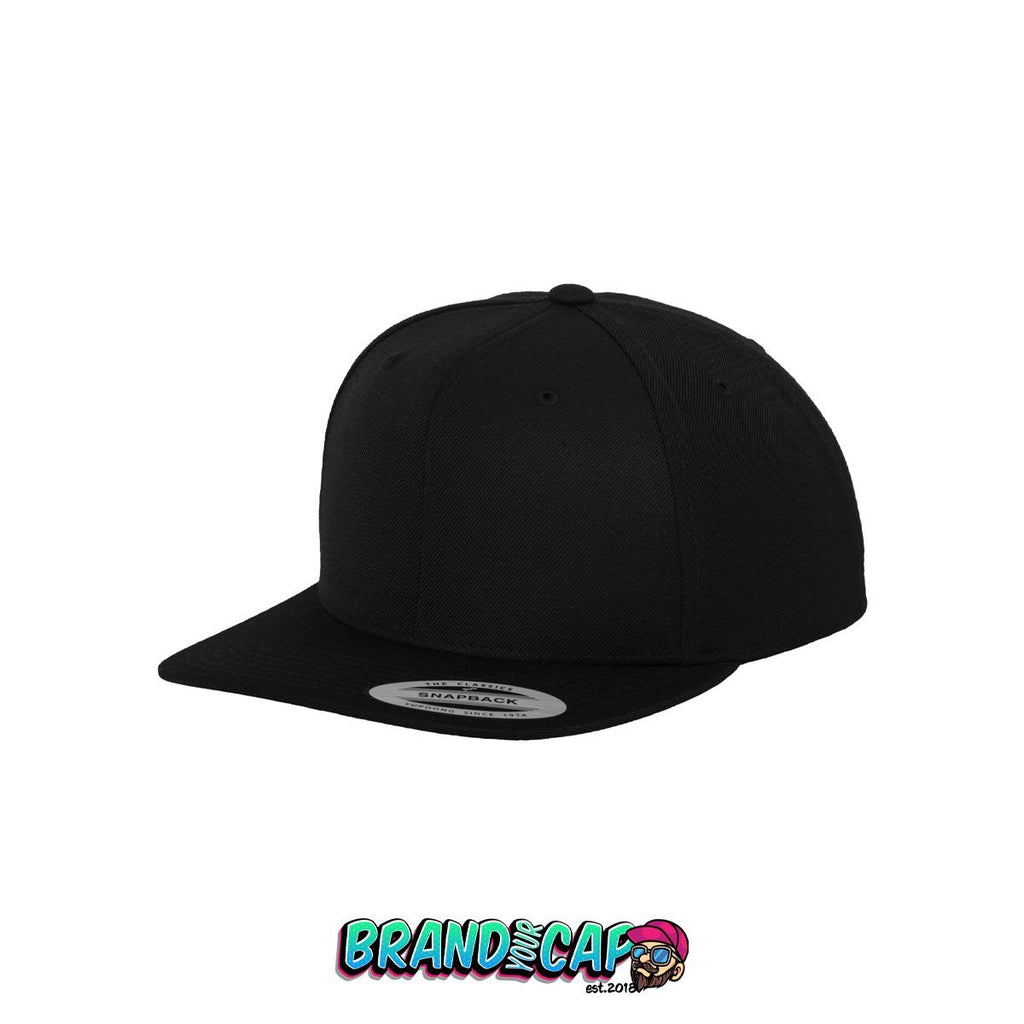 Classic 6 Panel Snapback - schwarz - BrandyourCap.de