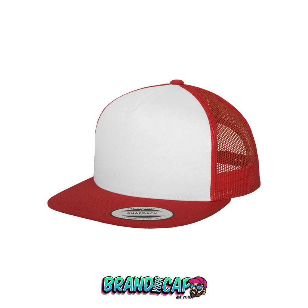 Classic Trucker - rot/weiß/rot - BrandyourCap.de