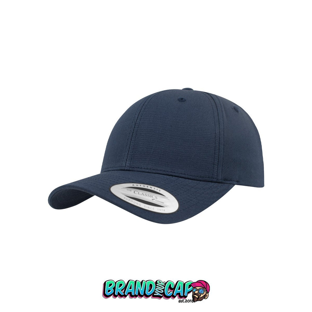Curved Classic 6-Panel Snapback - navy - BrandyourCap.de
