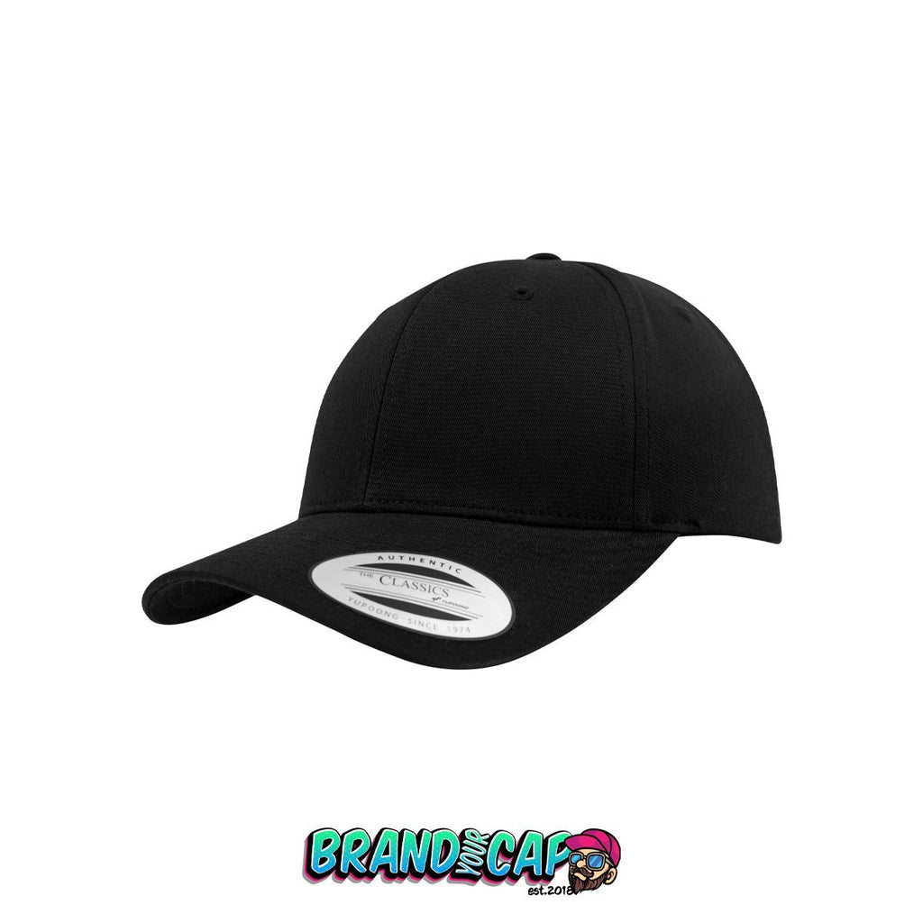 Curved Classic 6-Panel Snapback - schwarz - BrandyourCap.de