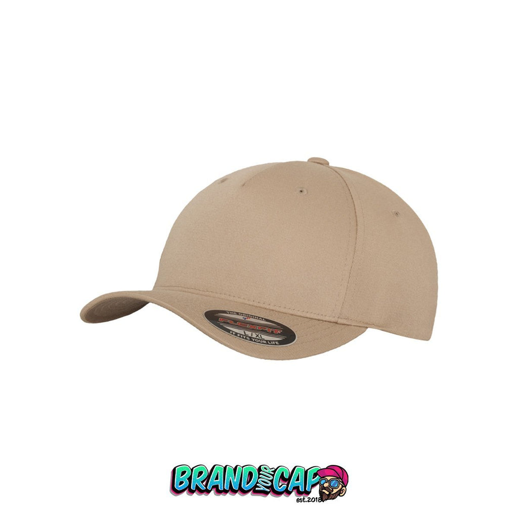 Flexfit 5 Panel - khaki - BrandyourCap.de