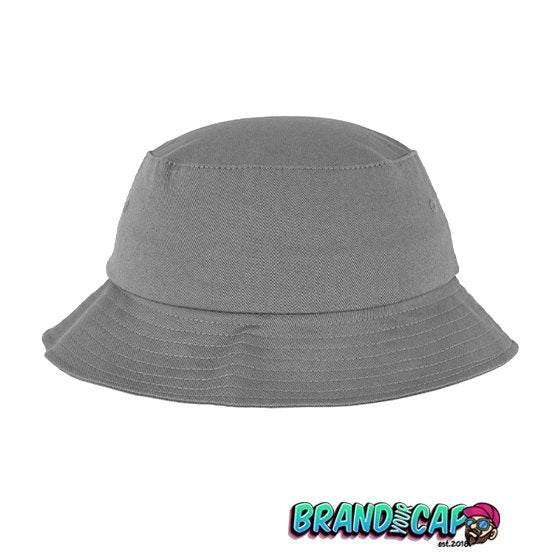 Flexfit Cotton Twill Bucket Hat - grey - BrandYourCap.de
