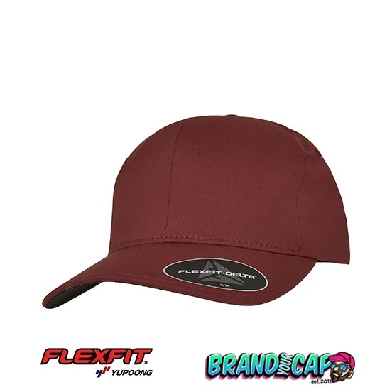 Flexfit Delta - maroon - BrandYourCap.de