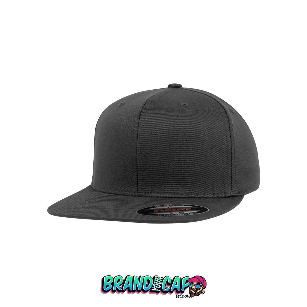 Flexfit Flat Visor - dunkelgrau - BrandyourCap.de