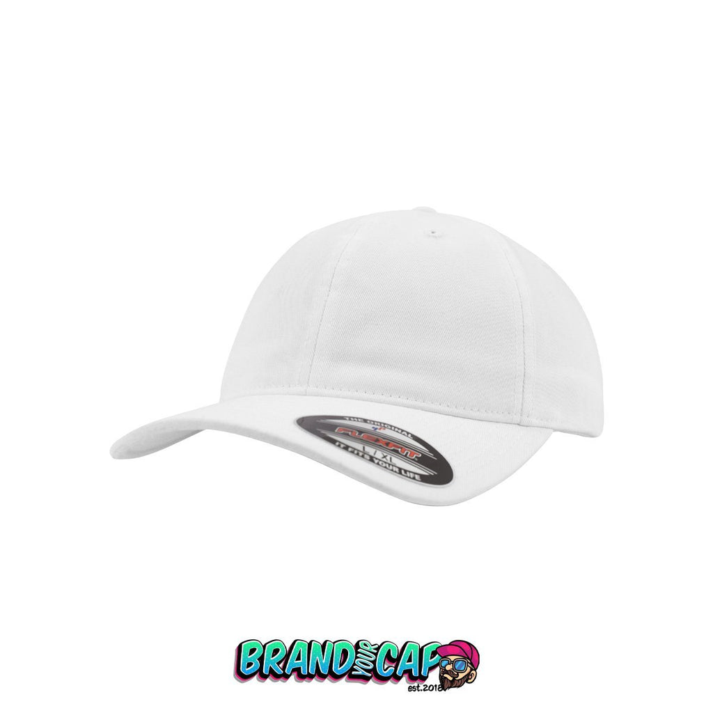 Flexfit Garment Washed Cotton Dad Hat - weiss - BrandyourCap.de