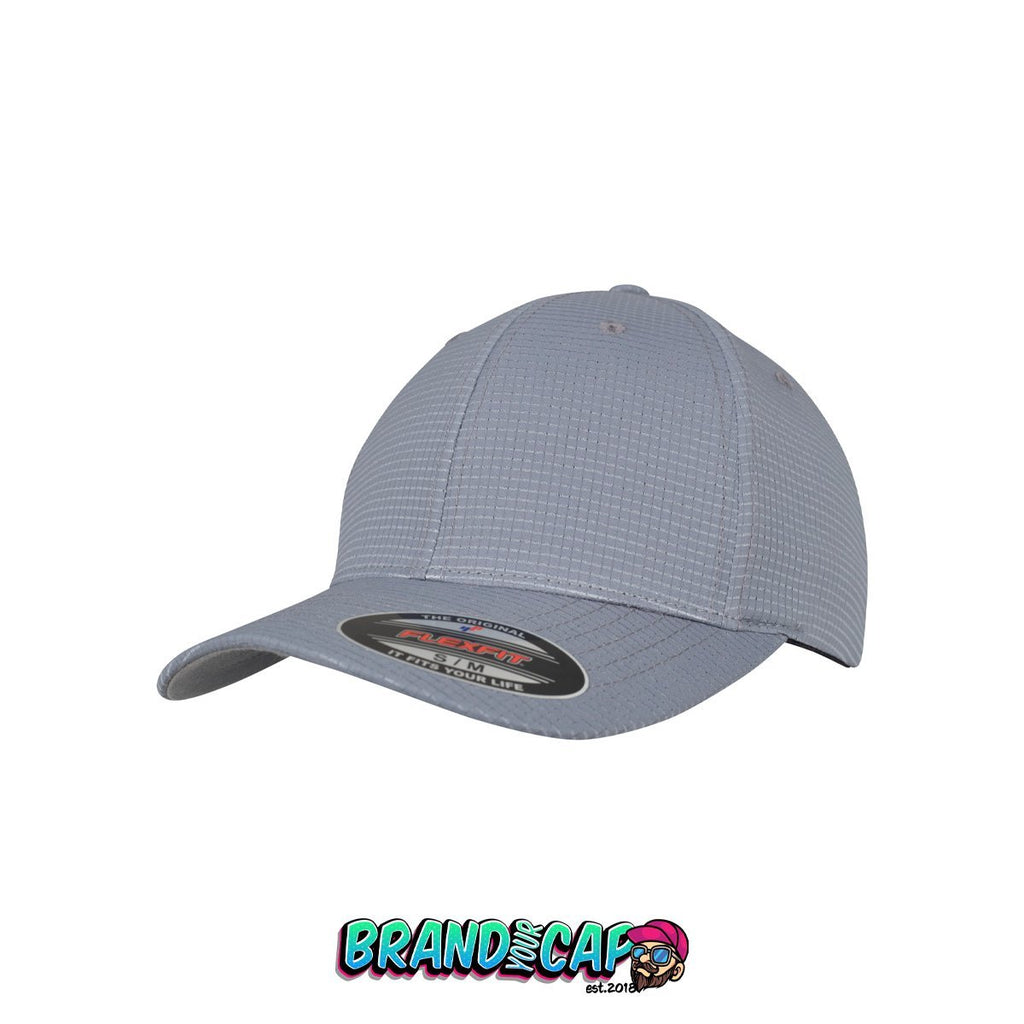 Flexfit Hydro-Grid Stretch Cap - grau - BrandyourCap.de