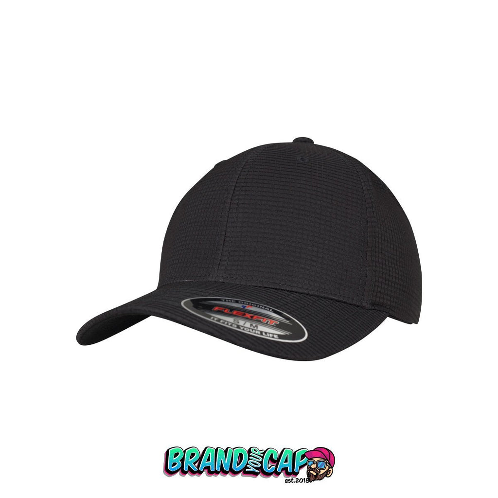 Flexfit Hydro-Grid Stretch Cap - schwarz - BrandyourCap.de