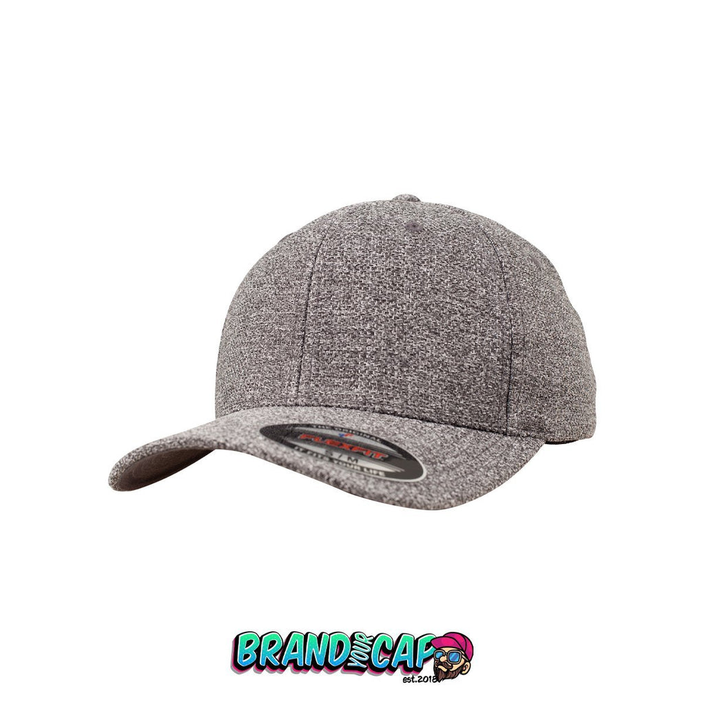 Flexfit Melange Cap - heathergrau dunkel - BrandyourCap.de