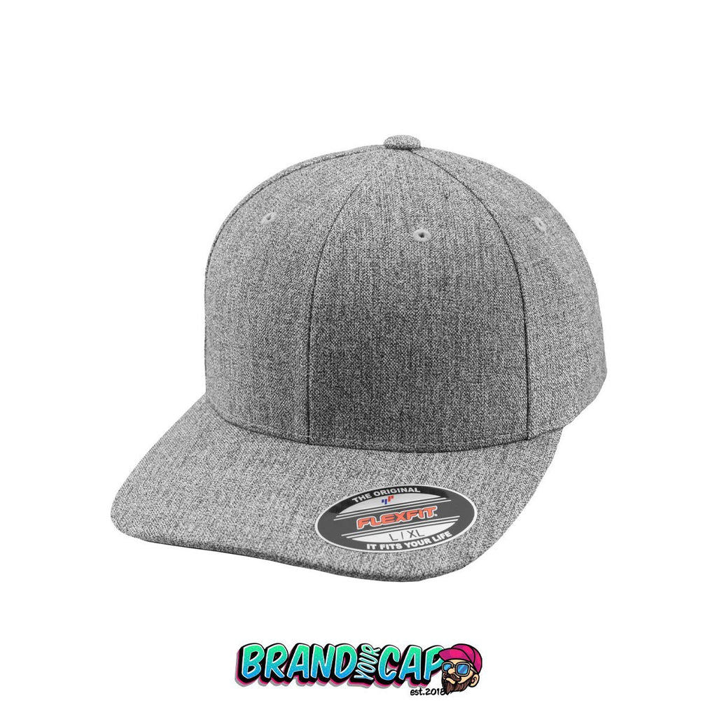 Flexfit Plain Span - heathergrau - BrandyourCap.de