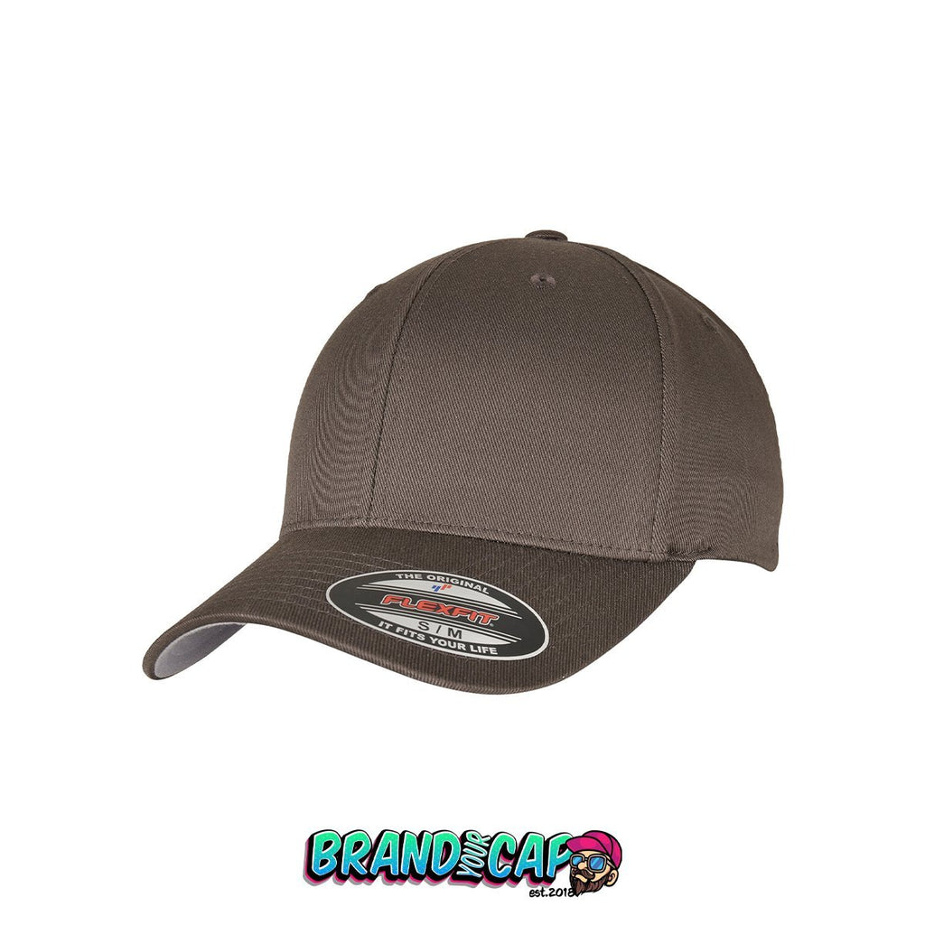 FlexFit Wooly Combed 6 Panel Cap - dunkelgrau - BrandyourCap.de