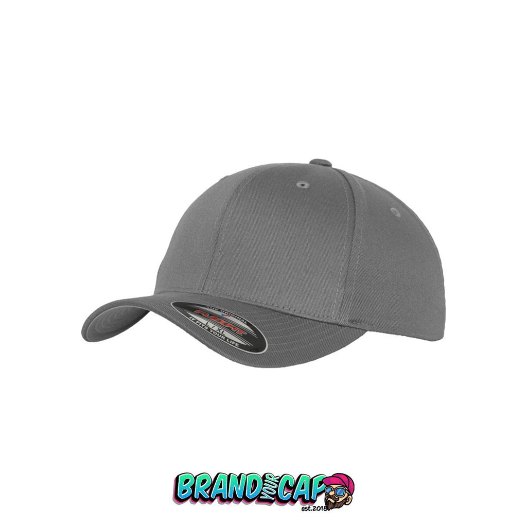 FlexFit Wooly Combed 6 Panel Cap - grau - BrandyourCap.de