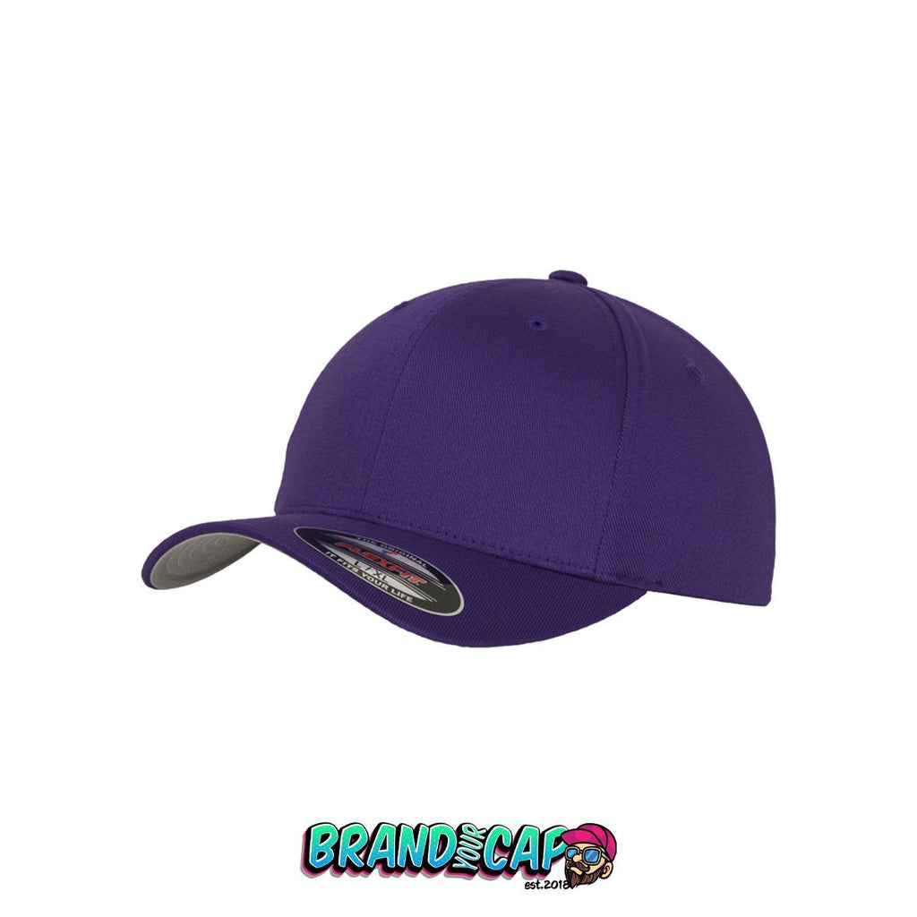 FlexFit Wooly Combed 6 Panel Cap - lila - BrandyourCap.de