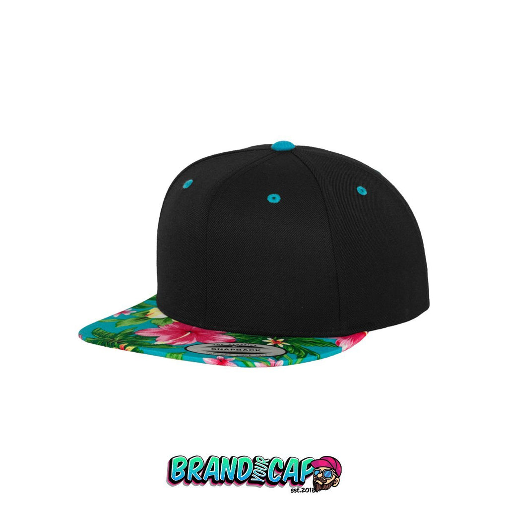 Hawaiian Snapback - aqua - BrandyourCap.de
