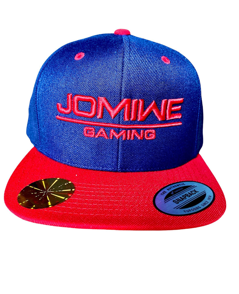 JOMIWE Gaming - Classic 6-Panel Snapback 2-Tone - navy / rot - BrandYourCap.de