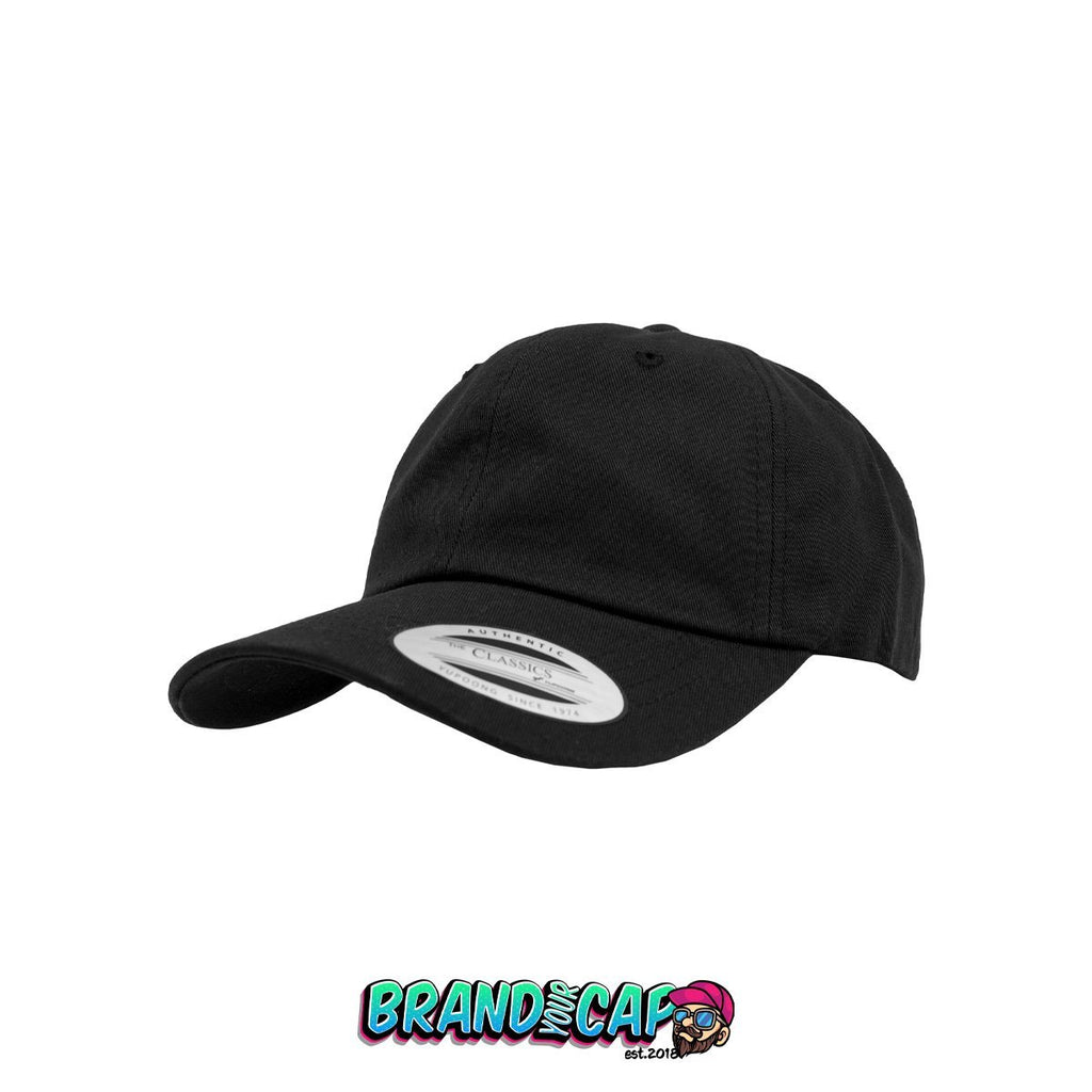 Low Profile Cotton Twill - schwarz - BrandyourCap.de